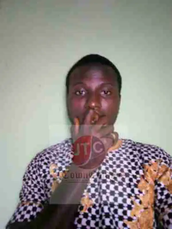 SARS Assaults Muslim Cleric Accused Of Being A Yahoo Boy In Osun State (Photos)